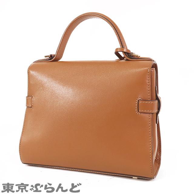 デルボー DELVAUX タンペート PM ライトブラウン レザー 2WAY デルボー DELVAUX タンペート PM ライトブラウン レザー 2WAY
