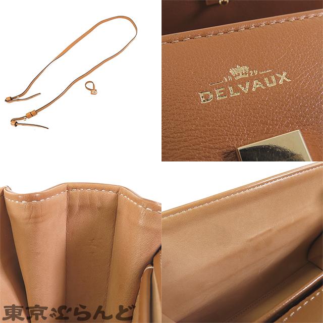 デルボー DELVAUX タンペート PM ライトブラウン レザー 2WAY デルボー DELVAUX タンペート PM ライトブラウン レザー 2WAY