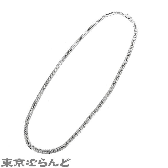 喜平 6面ダブル ネックレス Pt850 6面W 50cm 50.6g 造幣局検定刻印 