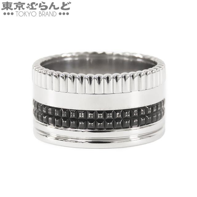 BOUCHERON（ブシュロン） キャトル ブラック リング ラージ ホワイト 
