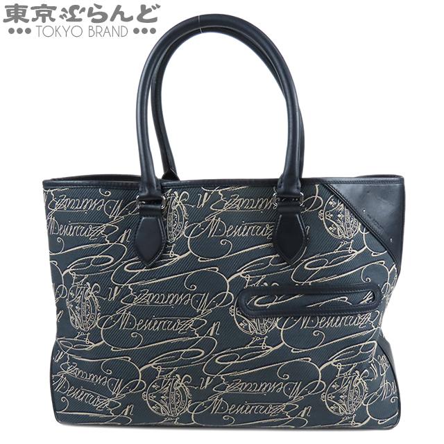 ベルルッティ Berluti トゥジュール ネイビーxブルー レザー