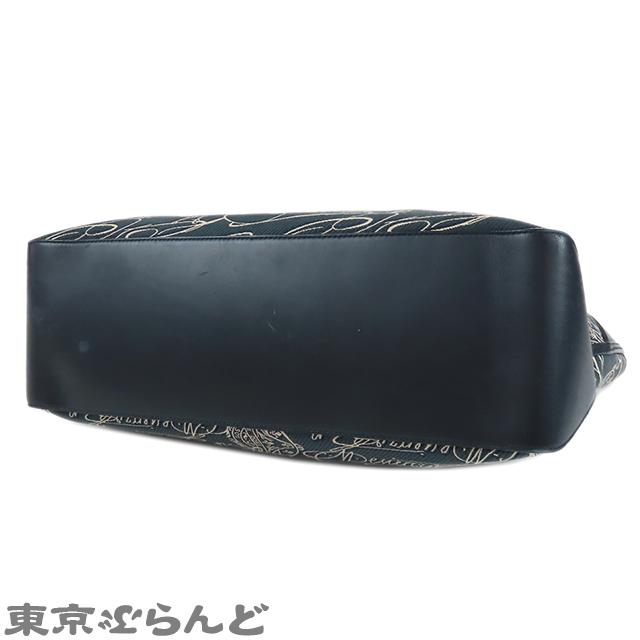 ベルルッティ Berluti トゥジュール ネイビーxブルー レザー