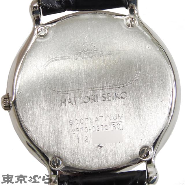 SEIKO セイコー クレドール GTWF003 2F70-0370 グレー Pt900 SEIKO セイコー クレドール GTWF003 2F70-0370 グレー Pt900