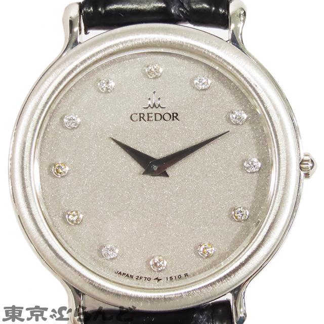 セイコー　クレドール　美品 SEIKO（セイコー） クレドール GTWF003 2F70-0370 グレー Pt900