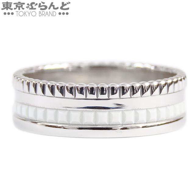 27/美品 ブシュロン K18PG ホワイト キャトルクラシック リング 指輪 BOUCHERON（ブシュロン） キャトル ダブル ホワイト リング スモール