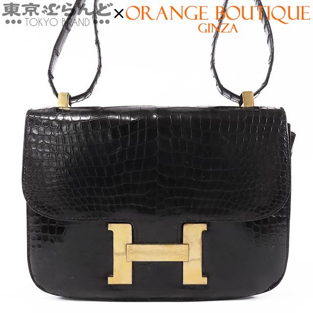 HERMES（エルメス） コンスタンス 23 ブラック 黒 ゴールド ポロサス 