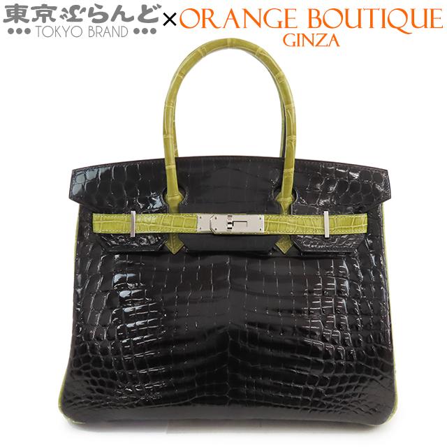 HERMES（エルメス） バーキン 30 □J刻印 ブラックxアニスグリーン