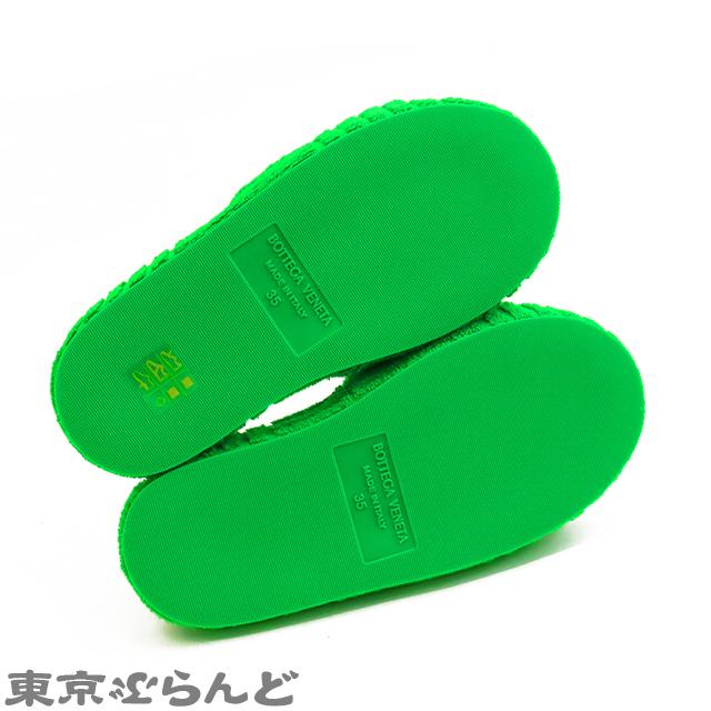 BOTTEGA VENETA グリーンスライドサンダル 690105-v1o6004.jpg
