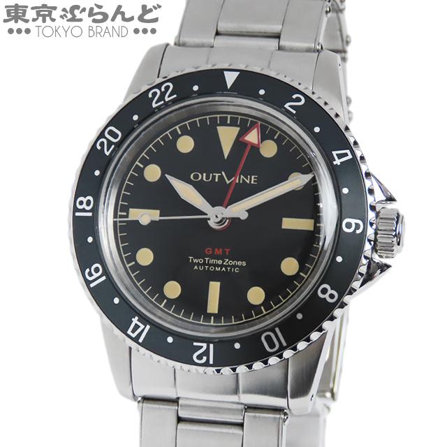 アウトライン OUTLINE GMT-1960 YK20244-3BKBK ブラック SS 腕時計