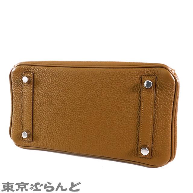 ハンドバッグ バーキン25 ゴールドｘシルバー金具 エルメス バーキン25 セサミ/シルバー金具 エプソン B刻印 HERMES