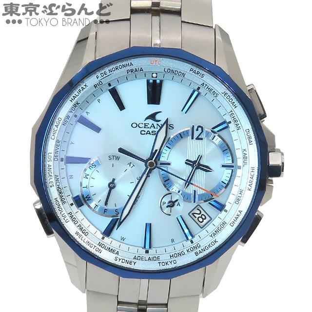 CASIO（カシオ） オシアナス マンタ OCW-S3400D-2AJF ブルー チタン