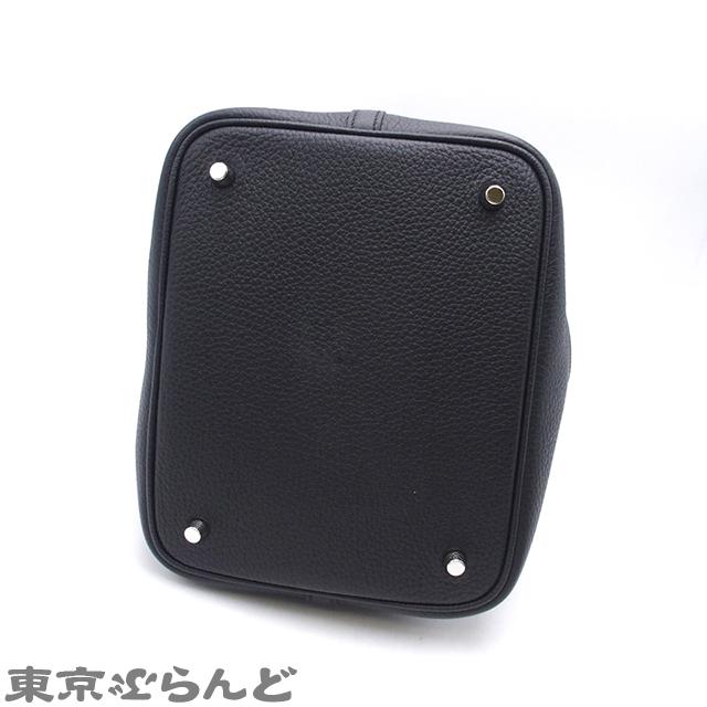 美品✨エルメス　ピコタンロックPM 黒 ブラック/シルバーB刻印 2023年製造 HERMES（エルメス） ピコタンロック MM B刻印 ブラック シルバー金具