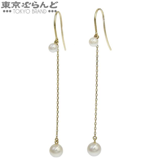 タサキ TASAKI パール チェーン イヤリング 14027379-0026T イエロー