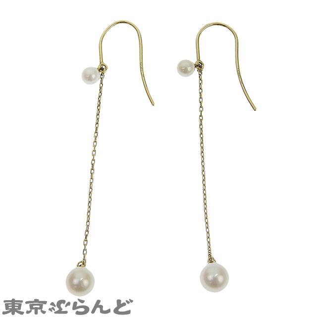 タサキ TASAKI パール チェーン イヤリング 14027379-0026T イエロー