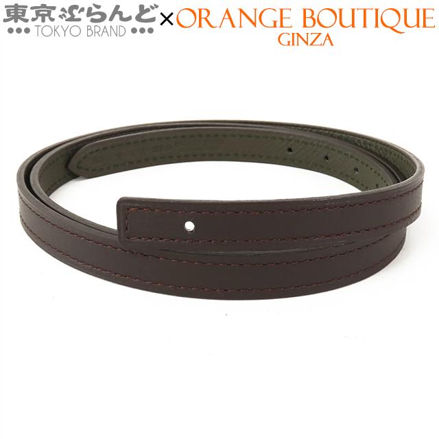 エルメス　レディース リバーシブルベルト　ブラック×ブラウン HERMES（エルメス） リバーシブル ベルト 13mm Y刻印 ダークブラウンx