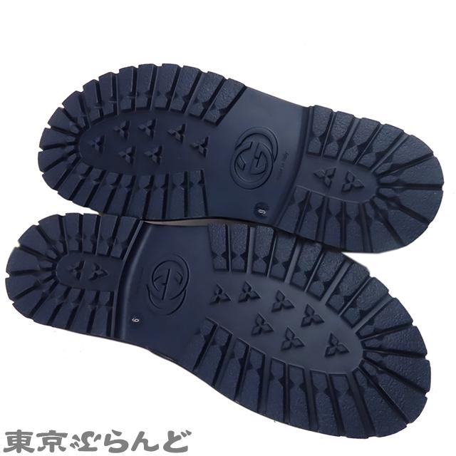 GUCCI（グッチ） ホースビット スリッパ 694249 ネイビーxベージュ GG