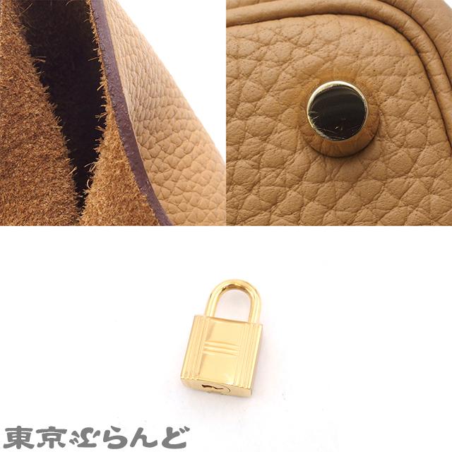 エルメス ピコタンロック PM ビスキュイ ゴールド金具 W刻印 HERMES エルメス ピコタンロック PM W刻印 ビスキュイ ゴールド