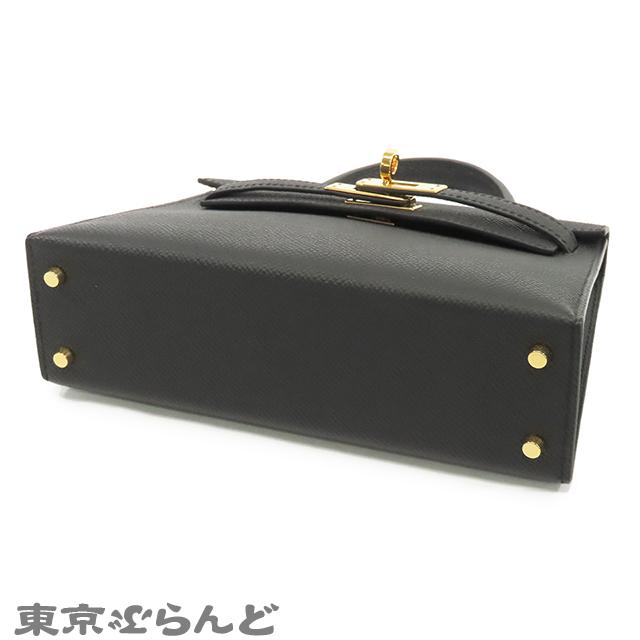HERMES（エルメス） ケリー2 ミニ W刻印 黒 ブラック ゴールド金具