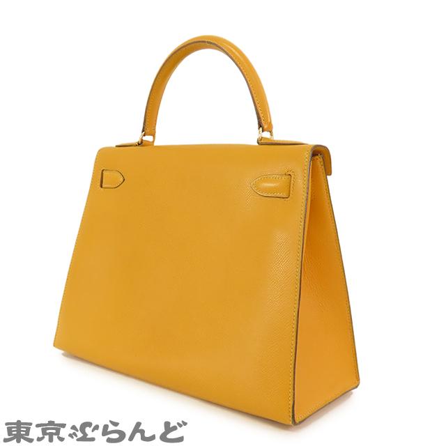 HERMES エルメス ケリー 28 〇U刻印 黄 ジョーヌ ゴールド金具 HERMES エルメス ケリー 28 〇U刻印 黄 ジョーヌ ゴールド金具
