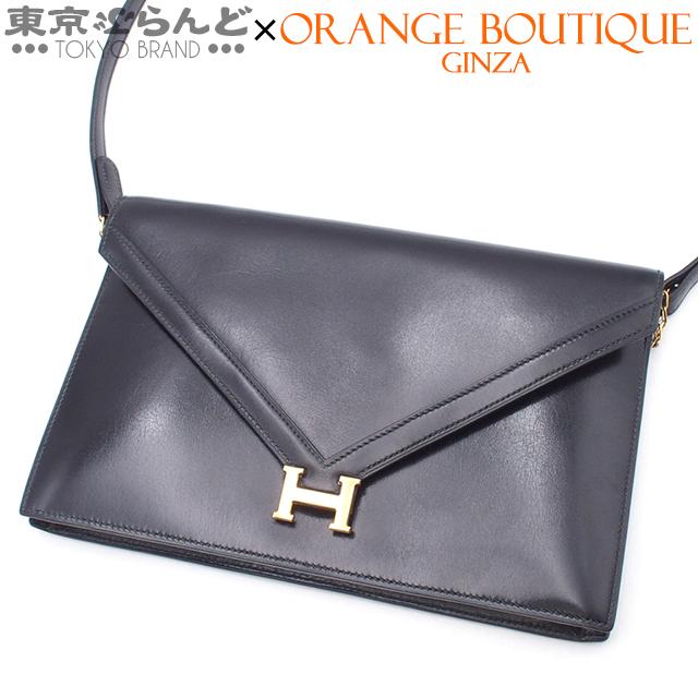 HERMES（エルメス） リディ ○J刻印 ブラック ゴールド金具 ボックス
