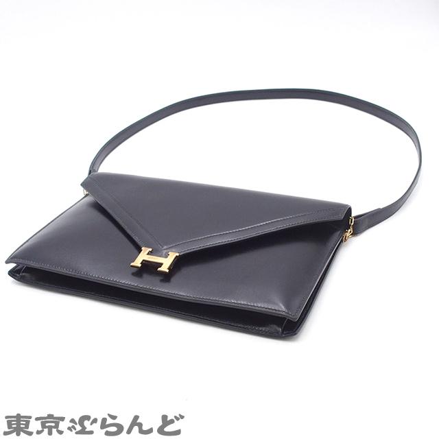 エルメス HERMES ショルダーバッグ ヴィンテージ ボックスカーフ ブラック ゴールド レディース 送料無料【中古】 z8079 ショルダーバッグ ボックスカーフ ブラック ゴールド金具 エルメス – RECLO