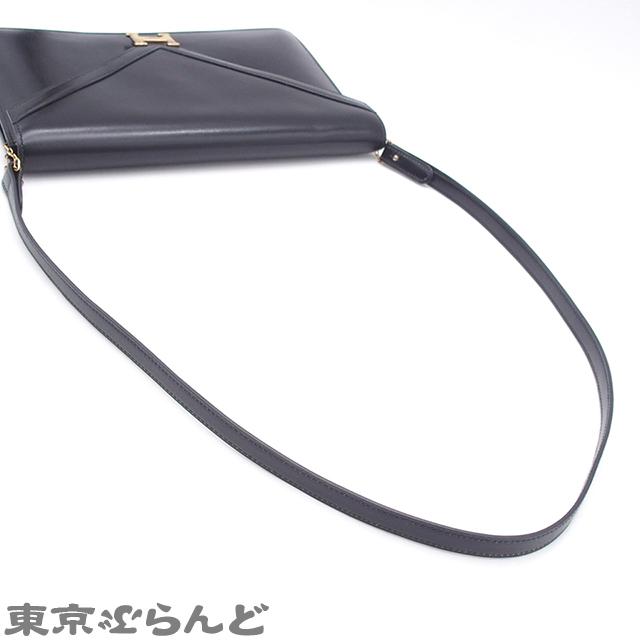 HERMES（エルメス） リディ ○J刻印 ブラック ゴールド金具 ボックス 