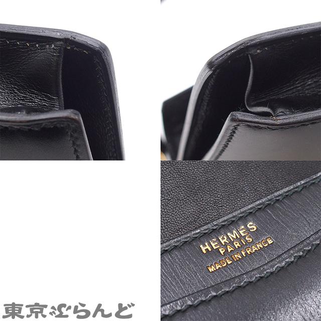HERMES（エルメス） リディ ○J刻印 ブラック ゴールド金具 ボックス