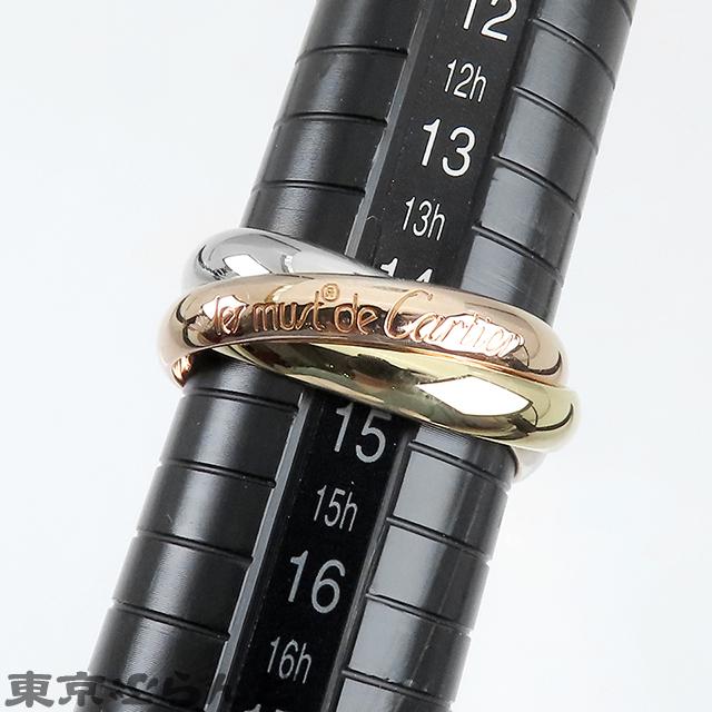 Cartier トリニティリング　#55 9g Cartier（カルティエ） トリニティリング MM スリーカラーゴールド