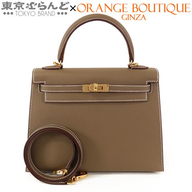 HERMES エルメス ケリーウォレット エトゥープ ゴールド金具 C刻印 美品 HERMES（エルメス） ケリー 25 W刻印 エトゥープ ゴールド金具