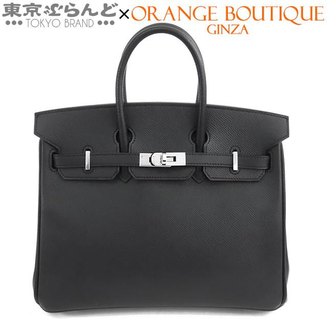 美品 ハンドバッグ バーキン25 HERMES（エルメス） バーキン 25 □N刻印 ブラック 黒 シルバー金具