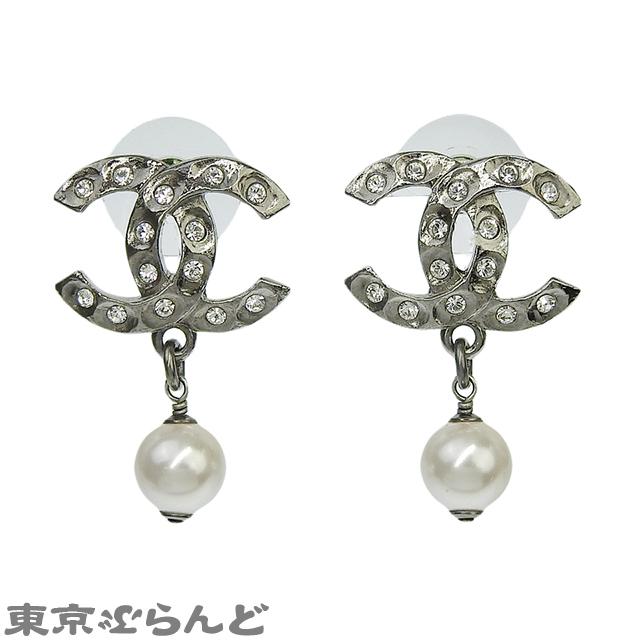 CHANEL シャネル ココマーク フェイクパール ラインストーン