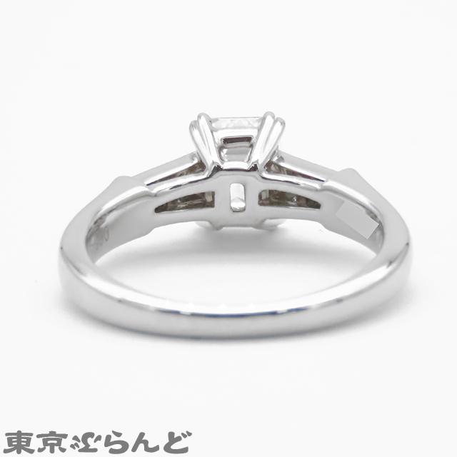 ハリーウィンストン HARRY WINSTON エメラルドカット トリスト リング