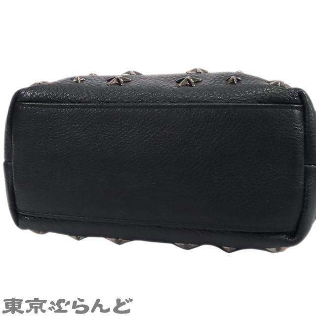 ジミーチュウ JIMMY CHOO スタースタッズ ミニトートバッグ ブラック