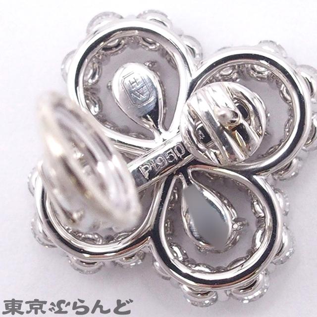 HW 純銀ピアス | S925純銀 ハリー・ウィンストン 四つ葉クローバー 