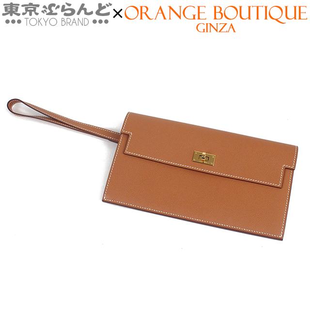 新品未使用　HERMES エルメス ケリーポケットロング 　B刻 HERMES（エルメス） ケリーポケット ロング 長財布 B刻印 ゴールド