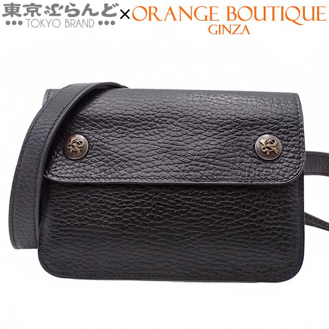 HERMES（エルメス） ポシェットグリーン ○R刻印 ブラック アルデンヌ