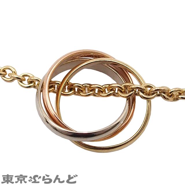 K10トリニティ　スリーカラーゴールド　ネックレス　未使用 Cartier（カルティエ） トリニティ ネックレス スリーカラーゴールド