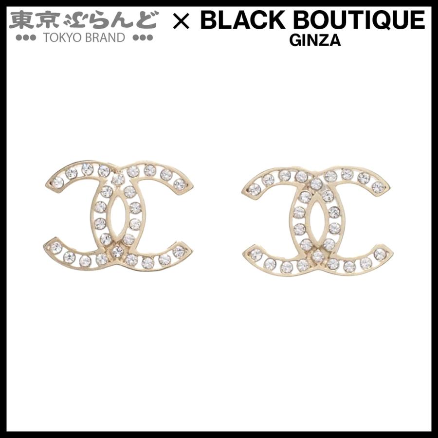 CHANEL（シャネル） ピアス ライトゴールド メタル ココマーク ライン