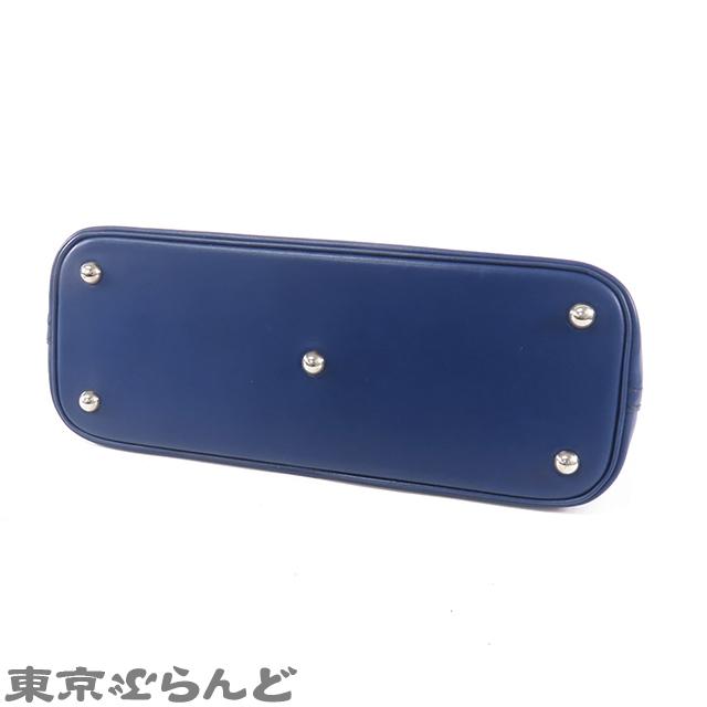 HERMES（エルメス） ボリード 31 □J刻印 ブルー シルバー金具