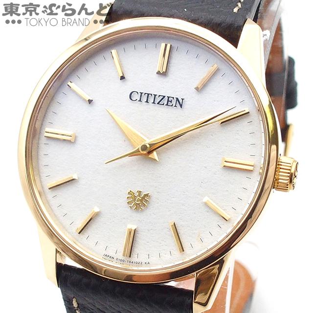 CITIZEN（シチズン） ザ・シチズン AQ6032-03P ホワイト K18YG レザー