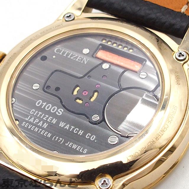 CITIZEN（シチズン） ザ・シチズン AQ6032-03P ホワイト K18YG レザー