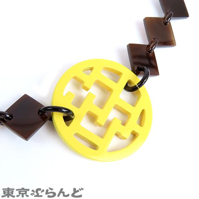 HERMES】新品 エルメス アヴァ HAVA バッファローホーン ネックレス