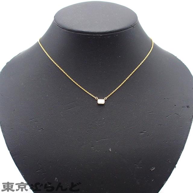 タサキ TASAKI ダイヤモンド ネックレス イエローゴールド K18YG 0.46