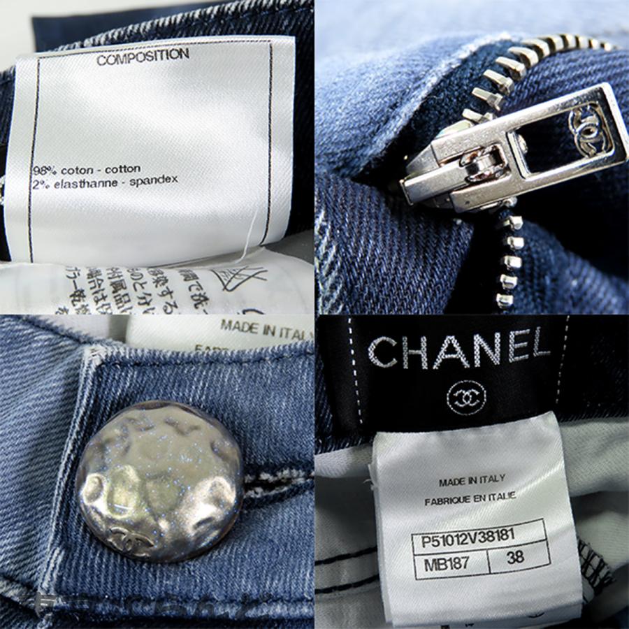 CHANEL（シャネル） ストレッチ デニムパンツ P51012V38181 ブルー