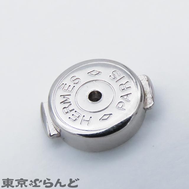 HERMES（エルメス） ポップアッシュ H ピアス シルバーxブラック