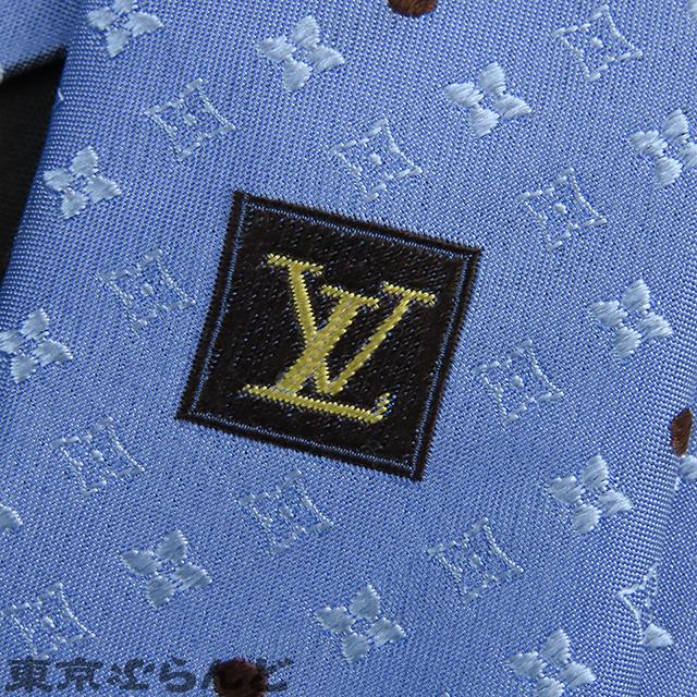 LOUIS VUITTON（ルイ・ヴィトン） モノグラム ドット ネクタイ ブルー