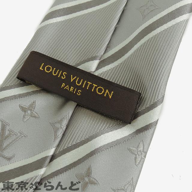 Louis Vuitton グレー ストライプ ネクタイ Louis Vuitton ルイ・ヴィトン グレー ストライプ ネクタイ 【公式通販】