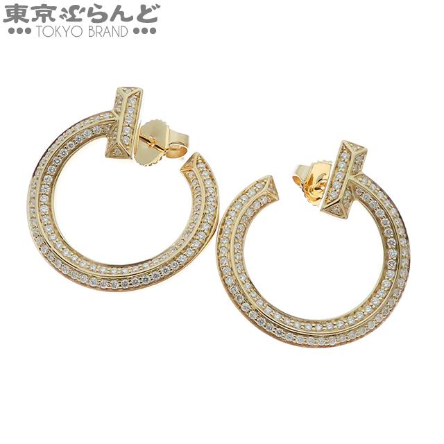 TIFFANY&Co.（ティファニー） ピアス Tワンオープンフープピアス K18YG