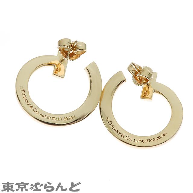 TIFFANY&Co.（ティファニー） ピアス Tワンオープンフープピアス K18YG