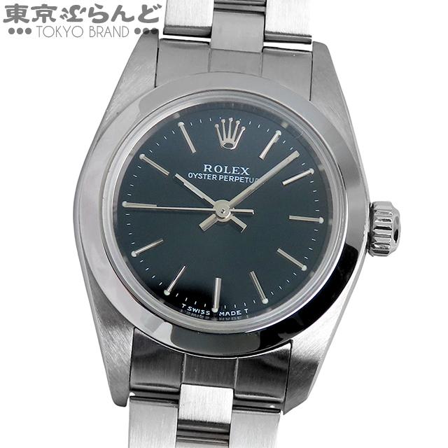 ロレックス⭐️新品未使用近オイスターパーペチュアル❤️76080黒ブラック文字盤 76080 ブラック ROLEX（ロレックス）オイスターパーペチュアル 中古